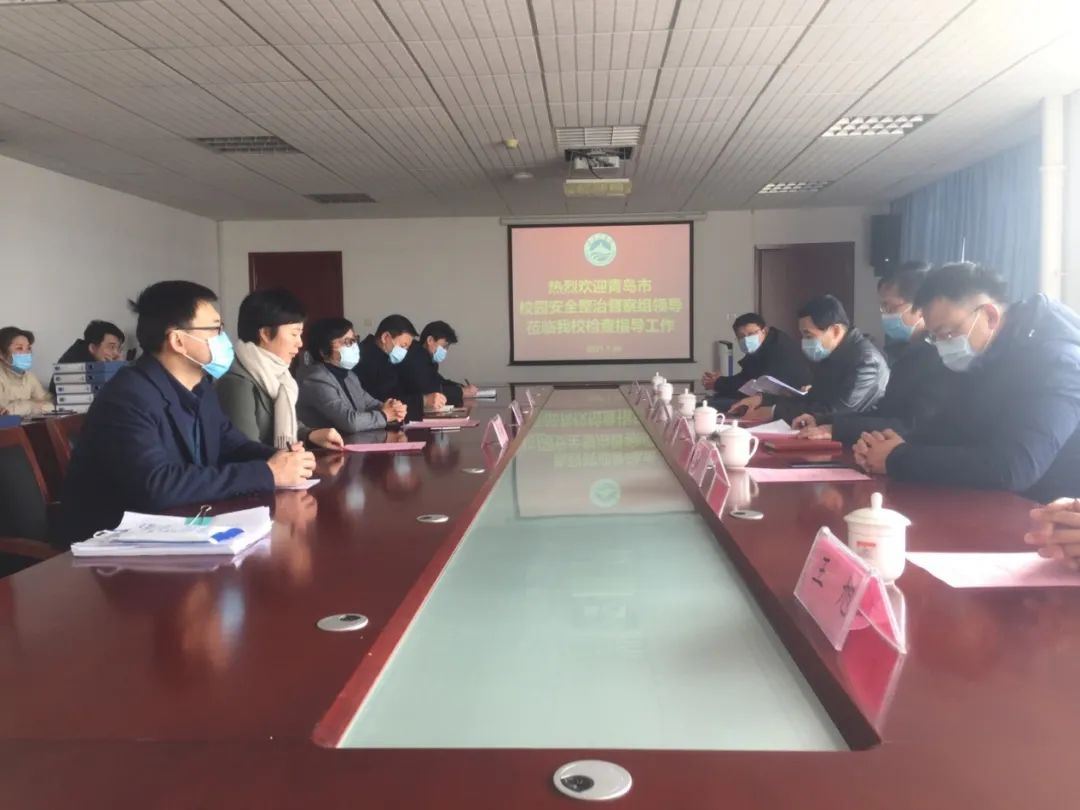 青岛市教育局校园安全督导组对我校进行校园安全专项督查
