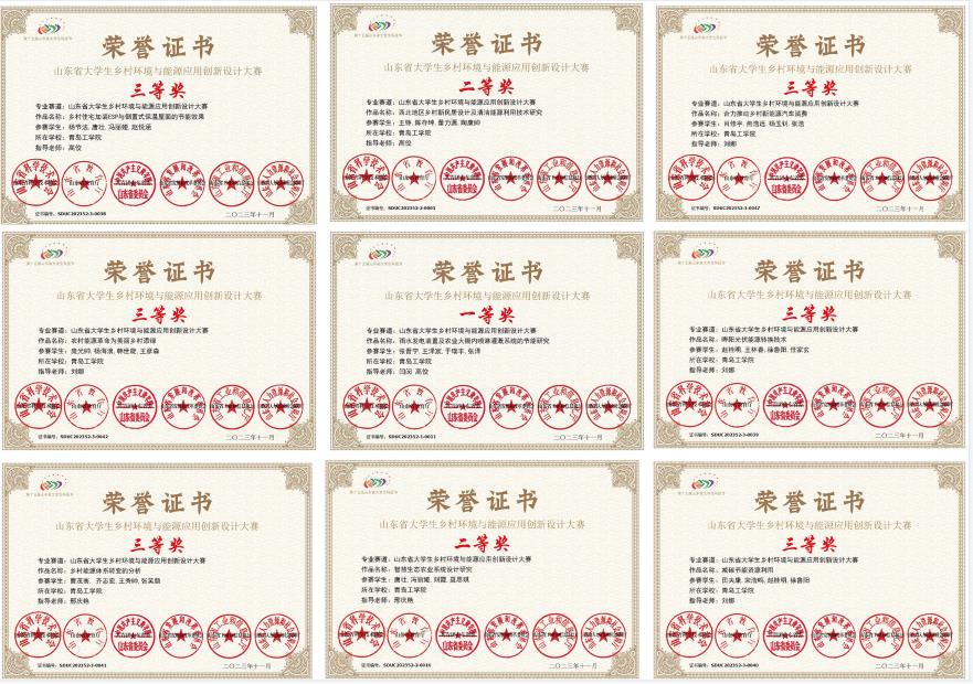 机电与工程学院学子在山东省大学生科技节大学生乡村环境与能源应用创新设计大赛中喜获佳绩 机电与工程学院学子在山东省大学生科技节大学生乡村环境与能源应用创新设计大赛中喜获佳绩