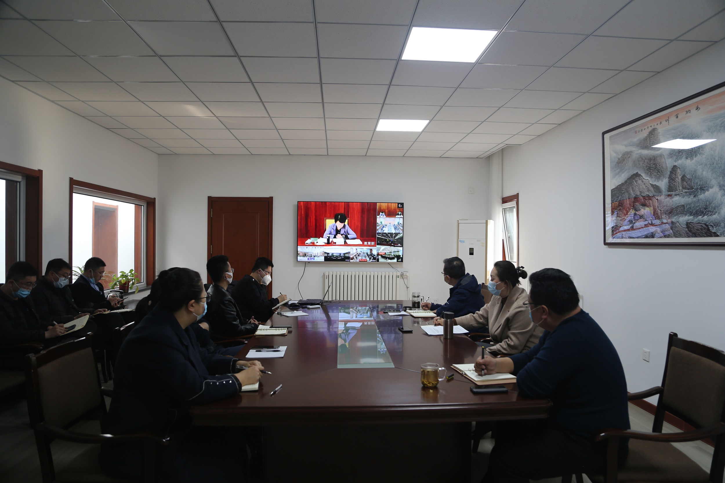 学校组织收看2022年度高校思想政治工作视频会 学校组织收看2022年度高校思想政治工作视频会
